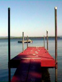 Dock at North Hero House, Grand Isle, Vermont.